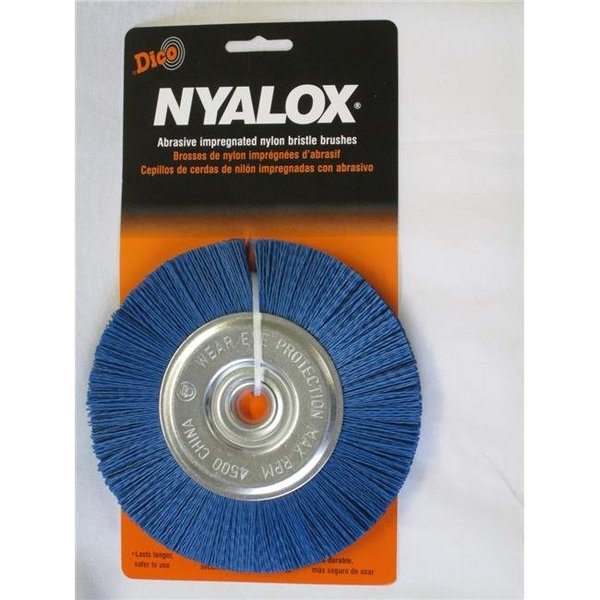 Dico Dico 7200063 6 in. Dia. Bench Grinder Brush Fine - Blue 7200063